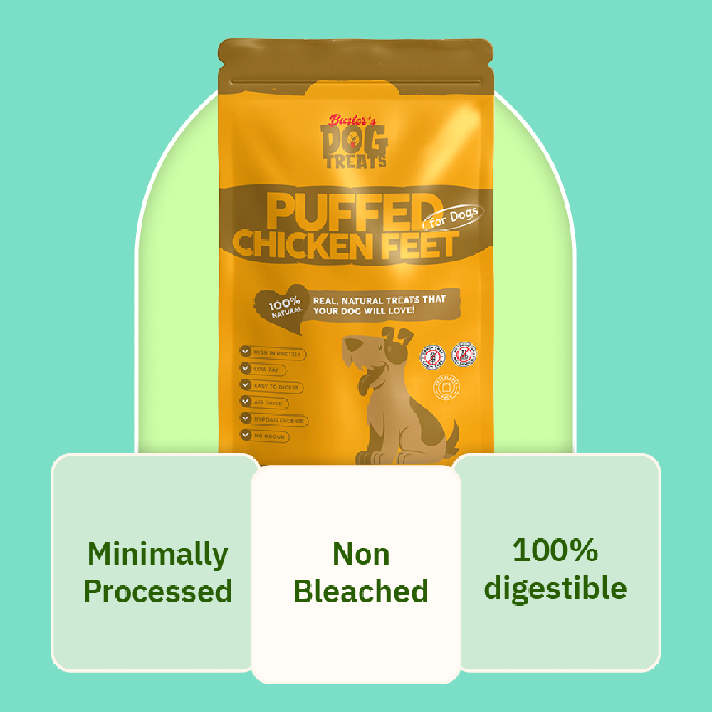 Puffed Chicken Feet for Dogs